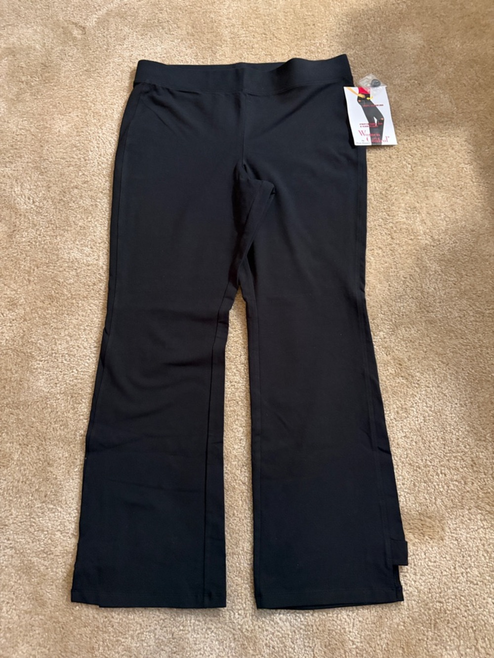 Women with Control Black Bootcut Leggings